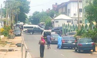 BREAKING: Anti-Graft Agency EFCC Barricades Ex-Governor Yahaya Bello's House In Abuja Amid N84billion Fraud Case 