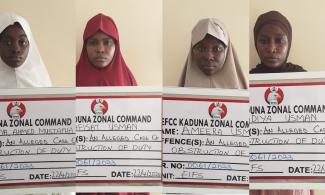 Four Young Women Arraigned In Kaduna High Court For Assaulting EFCC Personnel, Preventing Suspect’s Arrest